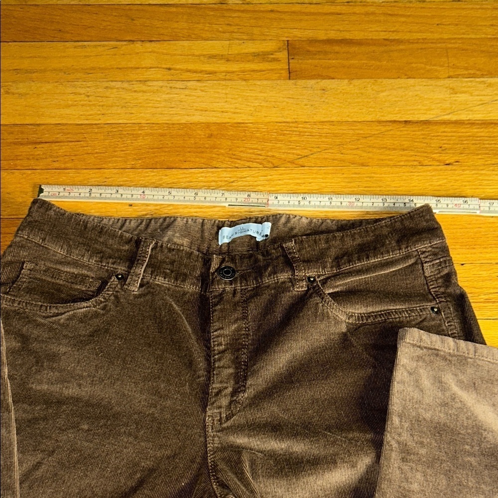 L.l ben Singnature Women corduroy Brown Pants size 8